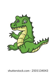 Crocodile Drawing Vector Illustration Graphics