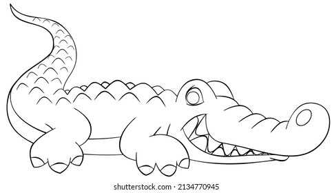 59,299 Crocodile coloring Images, Stock Photos & Vectors | Shutterstock