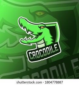 Crocodile esport team logo template