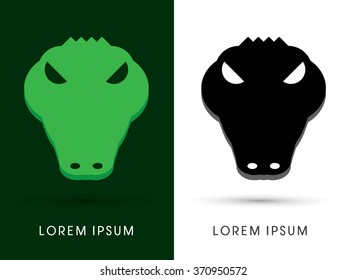 Crocodile Face graphic vector.