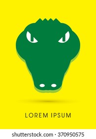 Crocodile Face graphic vector.