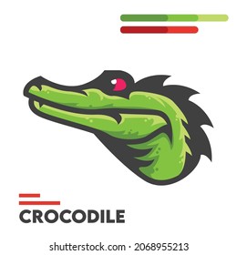 Crocodile Gaming Mascot Logo Illustration