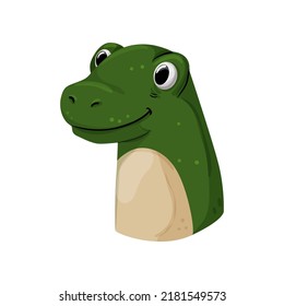 crocodile hand puppet cartoon. crocodile hand puppet sign. isolated symbol vector illustration