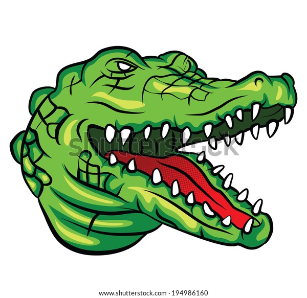 Crocodile Head Stock Vector (Royalty Free) 194986160