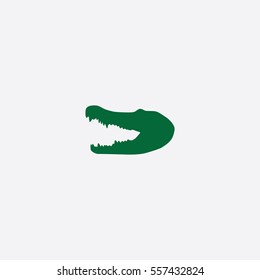 Crocodile Head icon silhouette vector illustration

