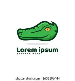 Crocodile Head Logo Vector Icon Illustration