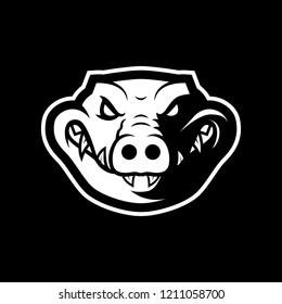 Crocodile head mascot
