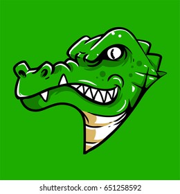 crocodile head mascot logo