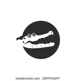 crocodile head vector illustration design template web