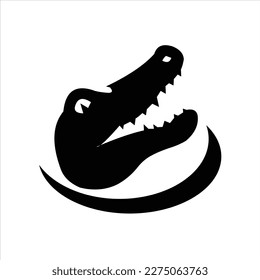 crocodile head vector logo creative animal