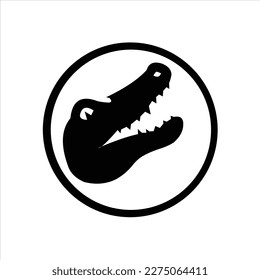 crocodile head vector logo creative animal