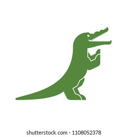 Crocodile heraldic symbol. Sign Animal for coat of arms. Alligator Vector illustration
