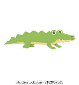Crocodile icon cartoon vector. Jungle reptile. Funny animal