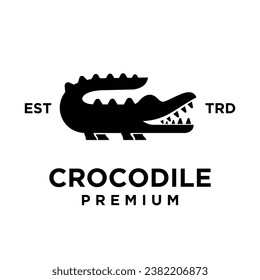 Crocodile icon design illustration template