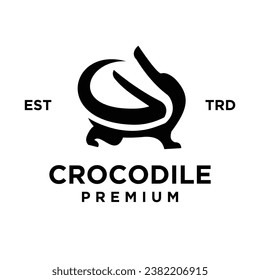 Crocodile icon design illustration template