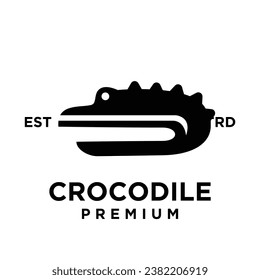 Crocodile icon design illustration template