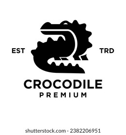 Crocodile icon design illustration template