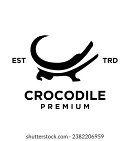 Crocodile icon design illustration template