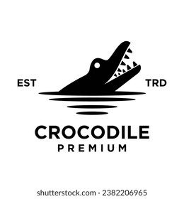 Crocodile icon design illustration template