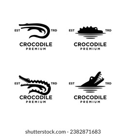 Crocodile icon design illustration template