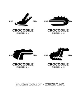 Crocodile icon design illustration template