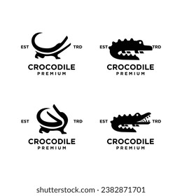 Crocodile icon design illustration template