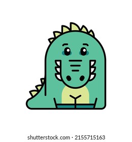 Crocodile icon. Icon design. Template elements. Flat style