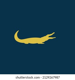 Crocodile Icon Flat Graphic Design - Illustration