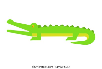 Crocodile icon. Flat illustration of crocodile vector icon for web design