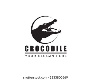 crocodile icon isolated on white background