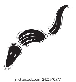 crocodile icon isolated on white background