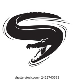 crocodile icon isolated on white background