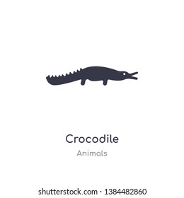 crocodile icon. isolated crocodile icon vector illustration from animals collection. editable sing symbol can be use for web site and mobile app