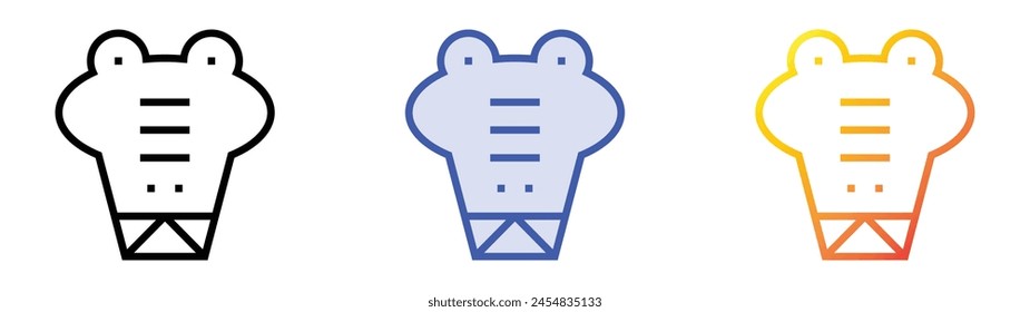 crocodile icon. Linear, Blue Fill and Gradient Style Design Isolated On White Background