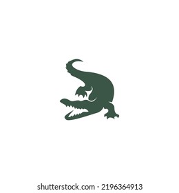 Crocodile icon logo design illustration template