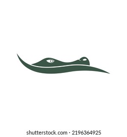 Crocodile icon logo design illustration template