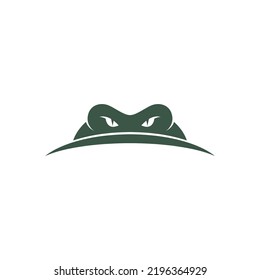 Crocodile icon logo design illustration template