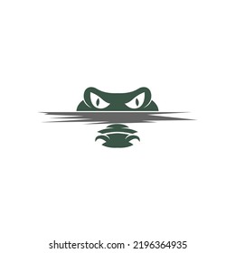 Crocodile icon logo design illustration template