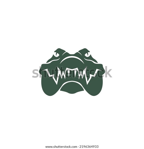 Crocodile Icon Logo Design Illustration Template Stock Vector Royalty Free 2196364933