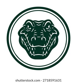 crocodile icon logo seal vector on white background
Vector stamp icon