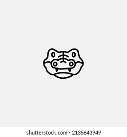 Crocodile icon sign vector,Symbol, logo illustration for web and mobile