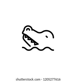 crocodile icon vector