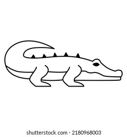 Crocodile Icon Vector On Trendy Design.