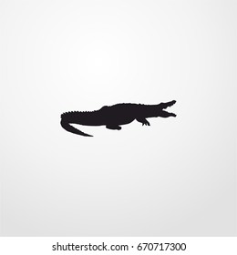 crocodile icon. vector sign symbol on white background