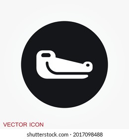 Crocodile icon. zoo animal flat design. vector symbol
