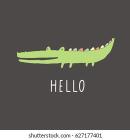 crocodile illustration