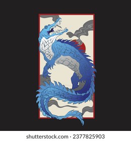 crocodile illustration design for sukajan is mean japan traditional cloth or t-shirt with digital hand drawn Embroidery Men T-shirts Summer Casual Short Sleeve Hip Hop T Shirt Streetwear