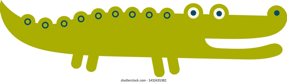 Crocodile isolated on white background