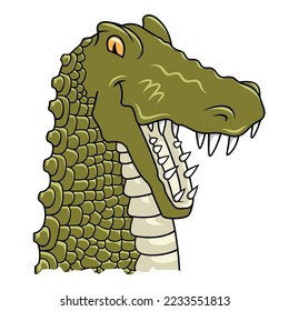 crocodile kids cartoon vector illustration
