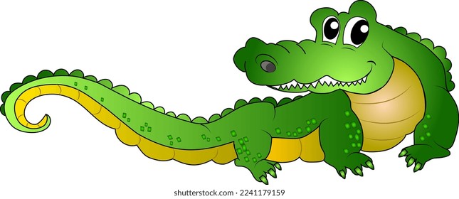 Crocodile a large predatory aquatic reptile from the order of lizards.